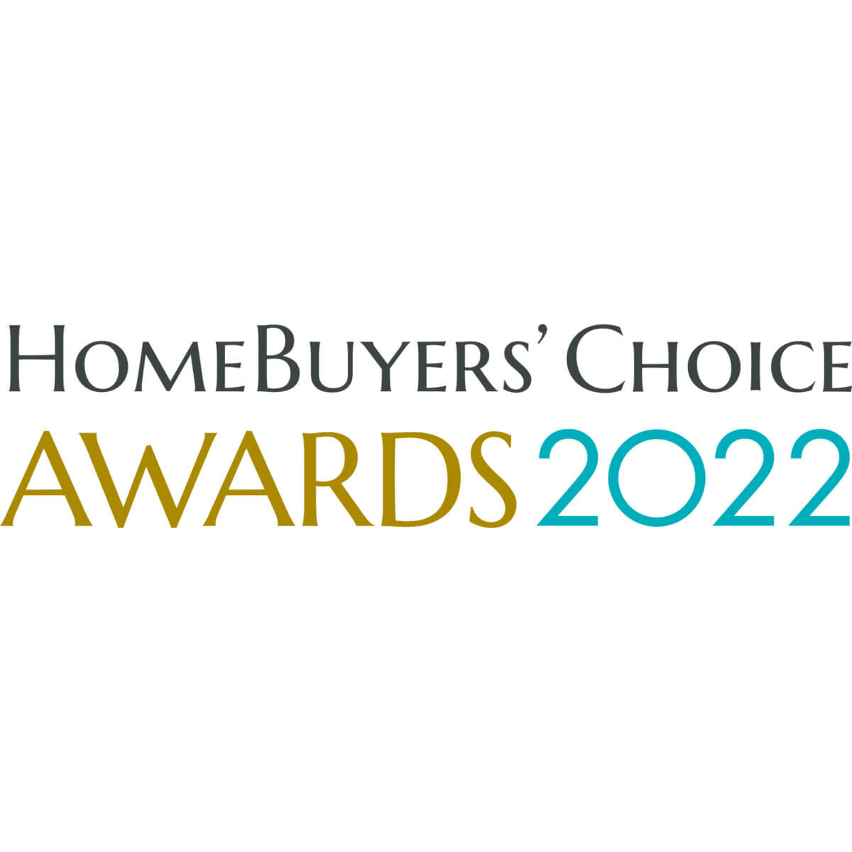The "HomeBuyers Choice Awards 2022" logo, featuring an array of font styles and vibrant colors against a pristine white background, proudly showcases Akel Homes as a leading name in the industry.